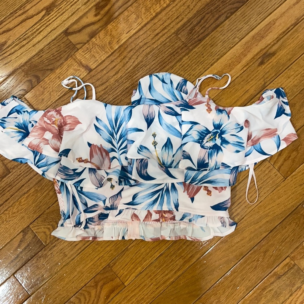 Trac cropped blouse